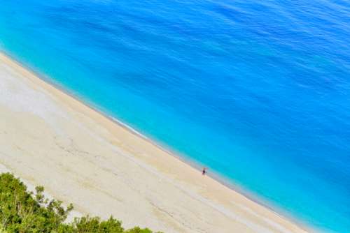 turquoise beach blue myrtos kefalonia