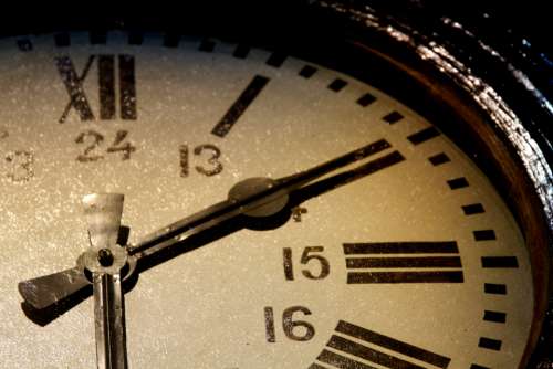 old clock roman numerals 24 hour