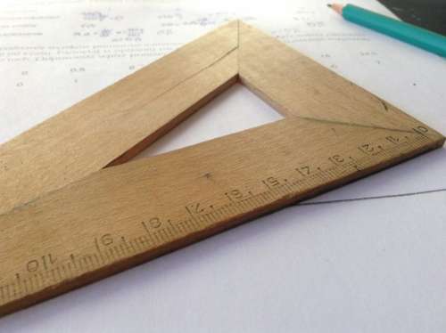 ruler measurement pencil paper school