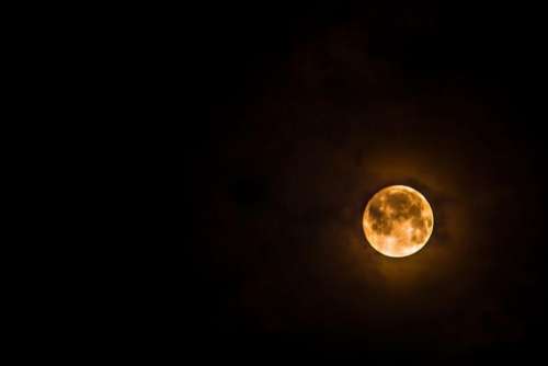 dark night moon nature satellite