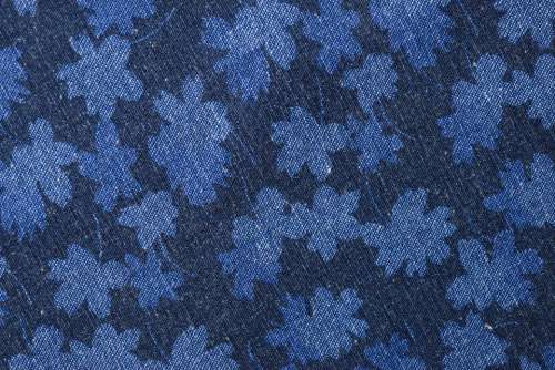 blue floral fabric pattern background