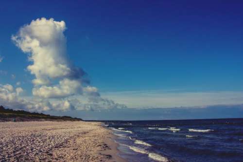 nature landscape clouds sky blue