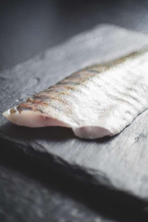 meat fish food blur