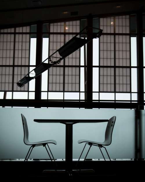 table chairs inside indoor building