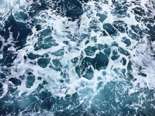 sea ocean blue water waves