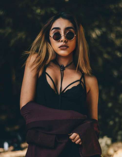 woman girl sunglasses model fashion