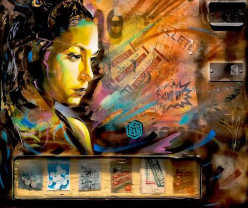 wall art graffiti painting colors