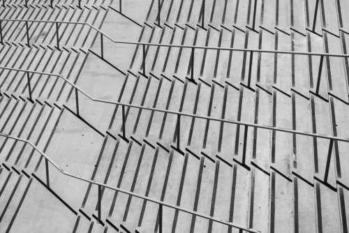 stairs steps concrete architecture railings