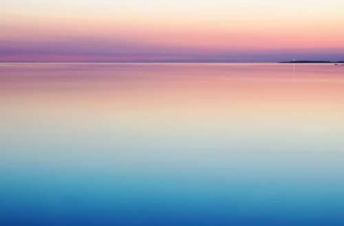 ocean sea water horizon sunset