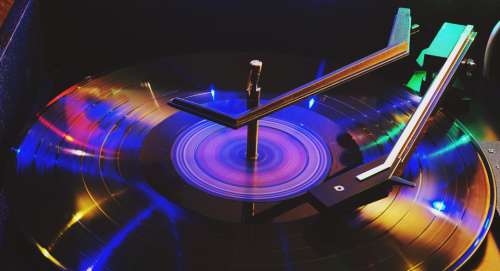 record vinyl vintage music record player