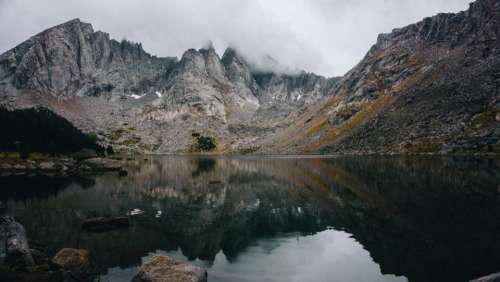 mountain valley highland nature landscape