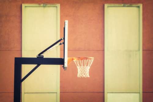 basketball hoop outdoors sports athletics