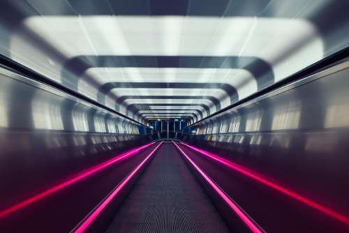 oslo subway tunnel metal urban