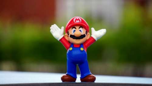 toy character super mario game