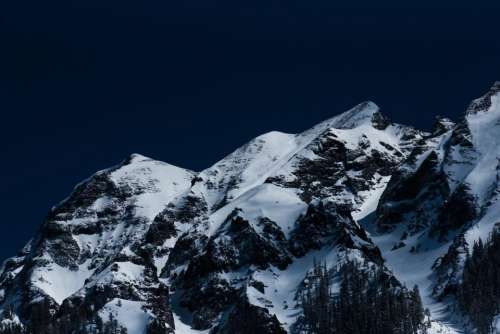 nature landscape mountains summit peaks