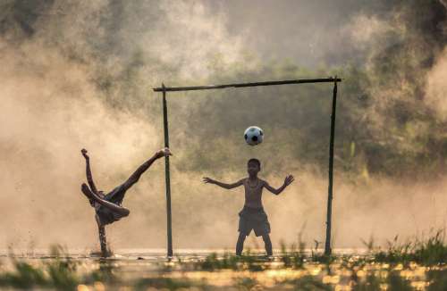 children football asia kick ball