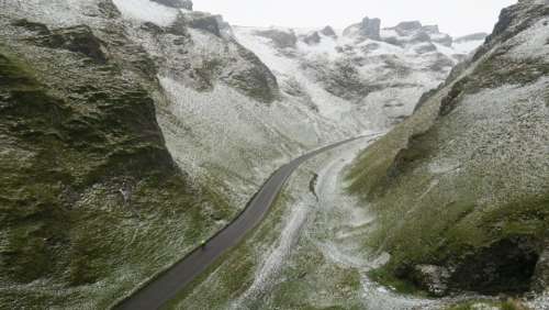 highland mountain hill landscape road