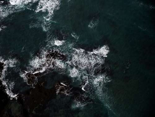 dark sea ocean water waves