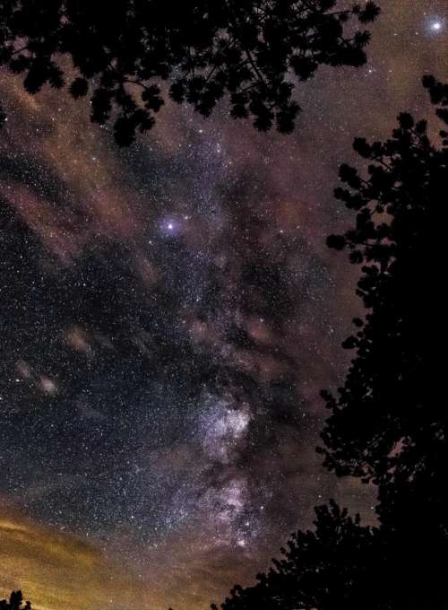 nature sky night stars constellation