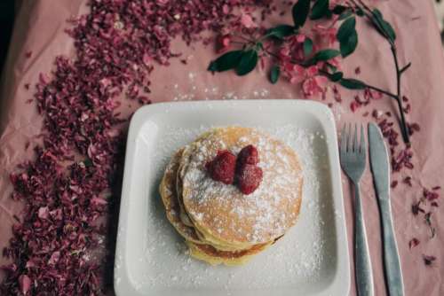 food snack breakfast pancake strawberry