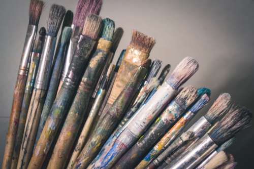 collection artist brush painter paint