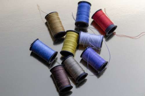sewing thread spools colors stitching