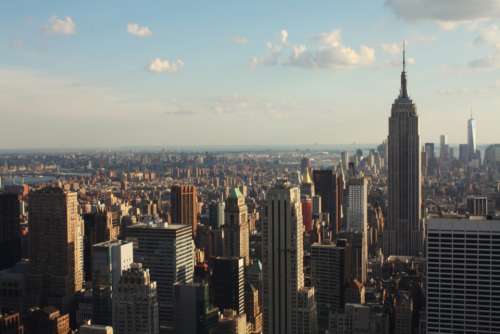 new york usa skyine architecture city