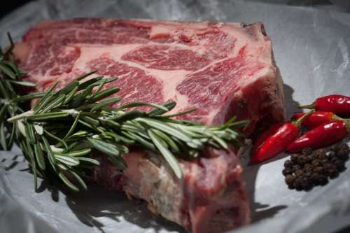 meat beef pork ingredient leaves