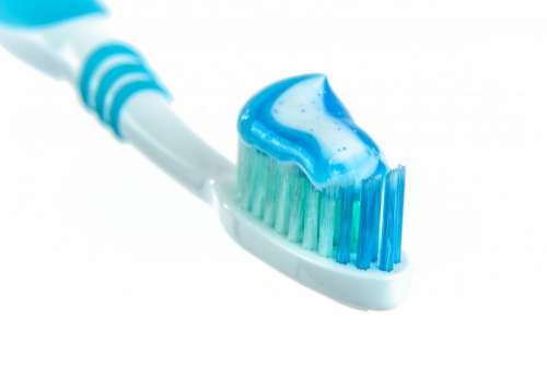 toothbrush toothpaste blue gel health