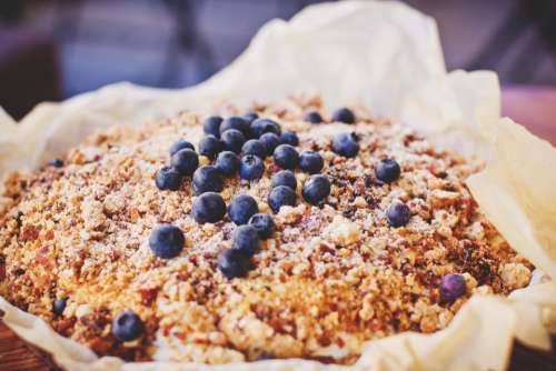 food dessert pie baking blueberries