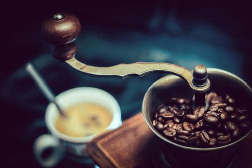 antique coffee grinder espresso beans