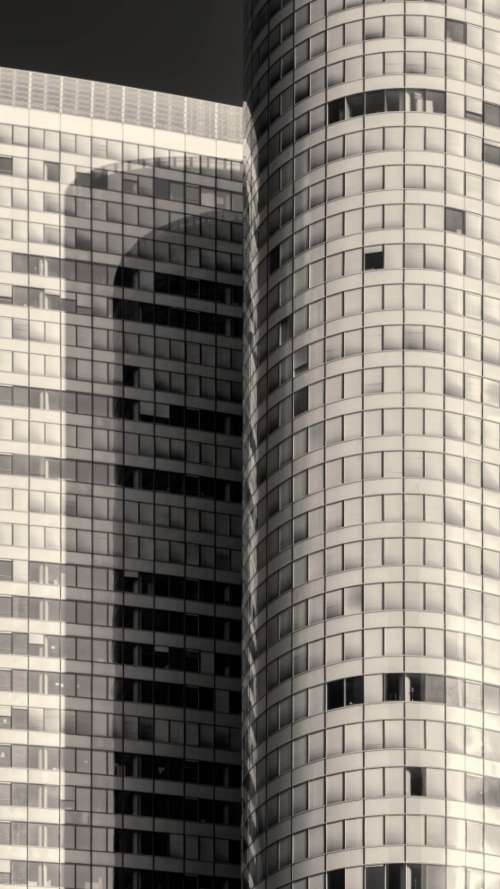 city buildings windows close up skyscrapers