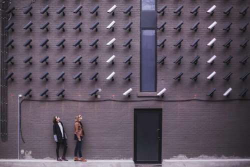 surveillance bricks cameras girls women