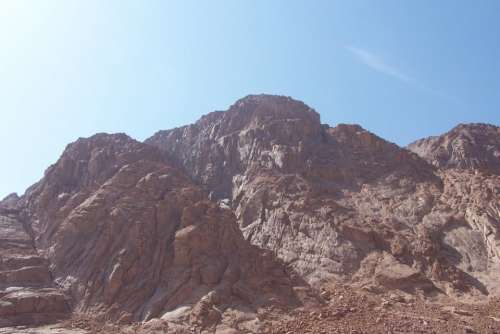 Mount Sinai mountains rocks sunshine