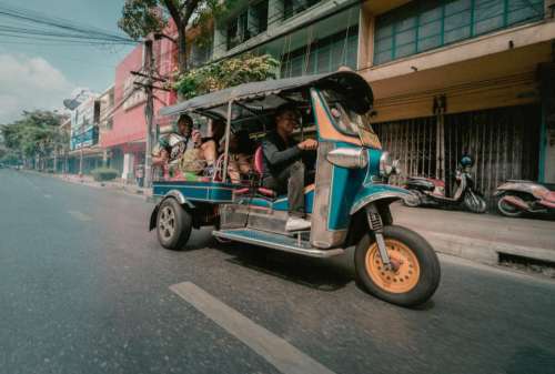 thailand tuktuk road vehicle transportation