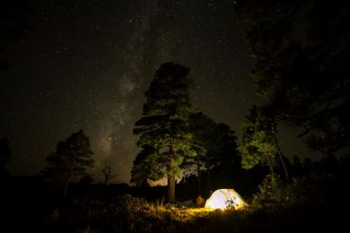 travel adventure camping night dark