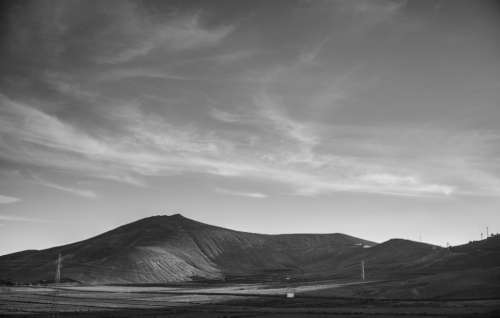 black & white dramatic landscape travel mountain