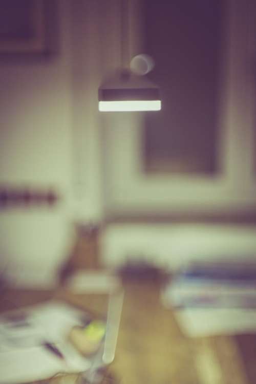 interior lamp abstract blur
