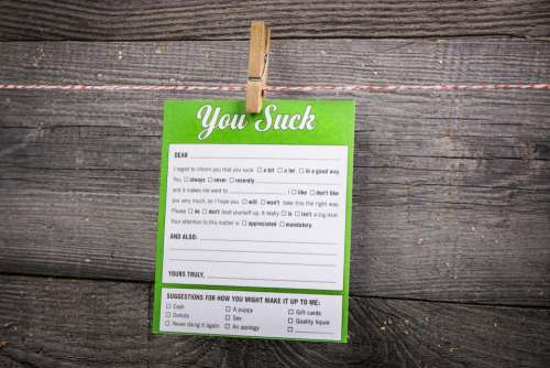 letter clothespin pin message card