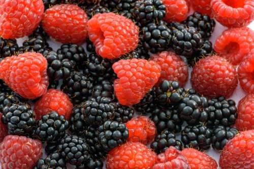 blackberry raspberry berry fruits vitamins