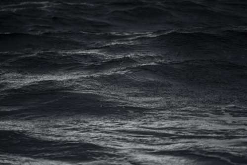 ocean sea water waves black and white