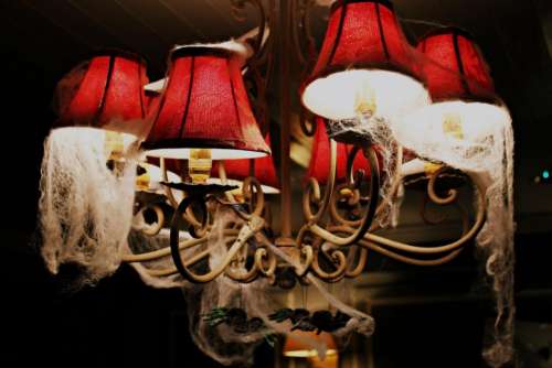 dark chandelier lights lamp bulb