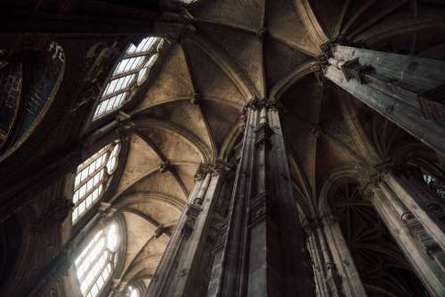 architecture art arches ceiling posts