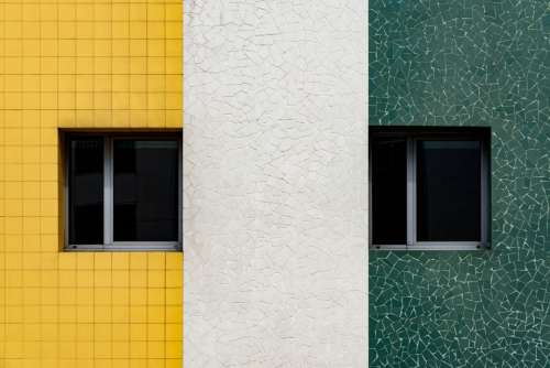 building wall symmetry windows texture