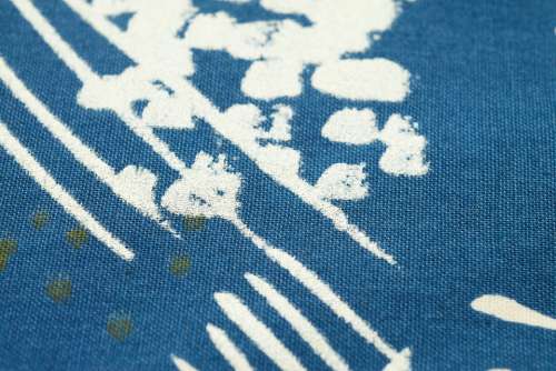 blue fabric pattern design textile