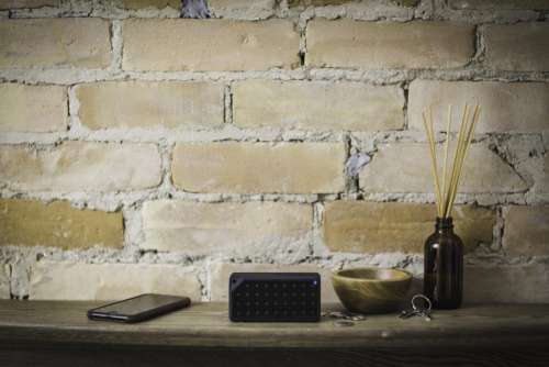 bluetooth black speaker electronic technology