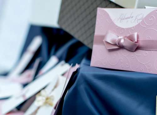 invitation card wedding design ribbon