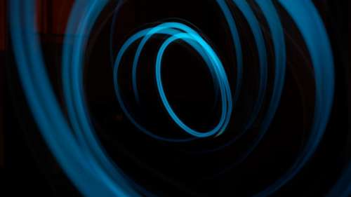 dark night abstract blue light