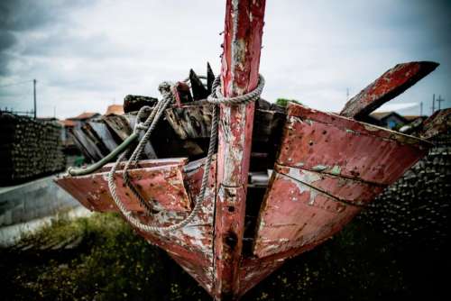 things boat wreckage broken damaged
