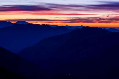 mountain peak summit landscape nature